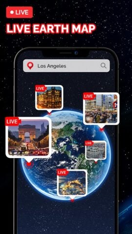 خرائط العالم المباشرة 3D للأرض لنظام Android
