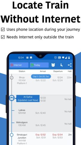 Android için Live Train : Locate My Train