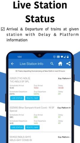 Android için Live Train : Locate My Train