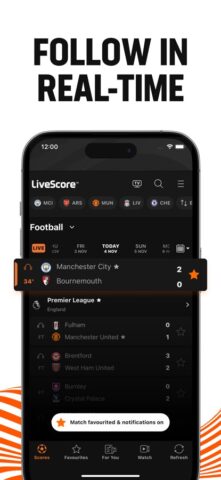 LiveScore: Resultados Live para iOS