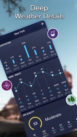 Previsión meteorológica local para Android