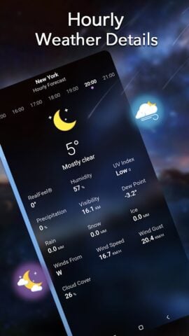 Lokale Wettervorhersage für Android