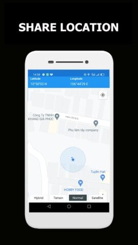 Mapa de localização para Android