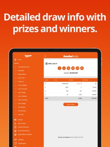 Lottery Results Georgia para iOS