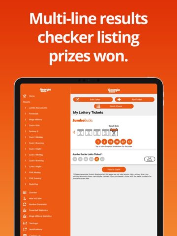 Lottery Results Georgia لنظام iOS