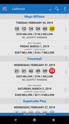Android için Lotto Results – Lottery in US