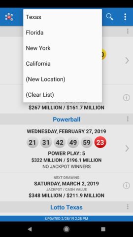 Lotto Results – Lottery in US per Android