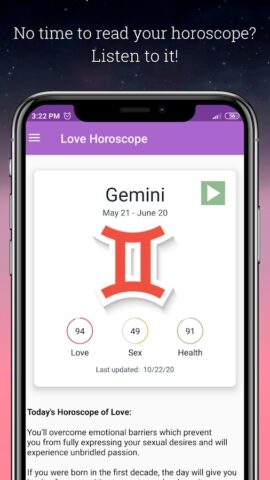 Horoscope d’Amour en Français pour Android