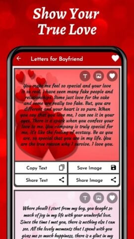 Cartas de Amor y Mensajes para Android