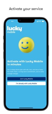 Lucky Mobile My Account für iOS