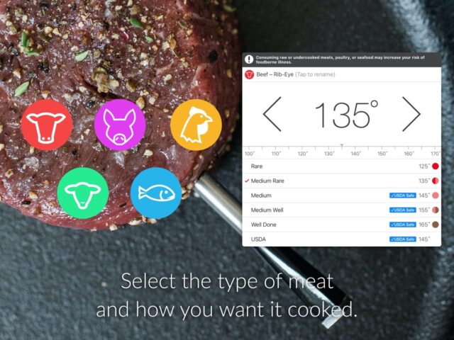 iOS 版 MEATER® Smart Meat Thermometer