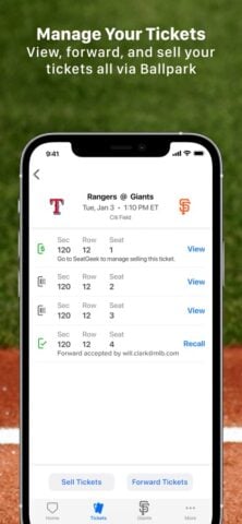 iOS için MLB Ballpark