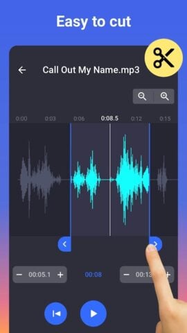 Editor de Audios: cortar audio para Android