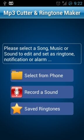 MP3 Cutter and Ringtone Maker لنظام Android