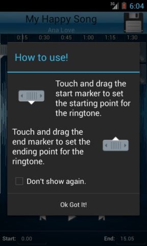 MP3 Cutter and Ringtone Maker per Android