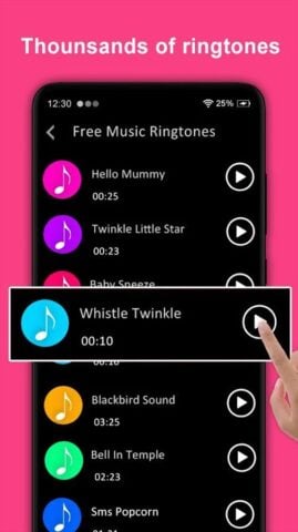 Android 版 MP3 Music Ringtones Downloader
