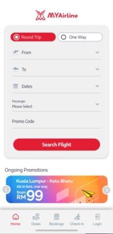 MYAirline لنظام Android