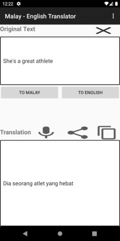 Malay – English Translator untuk Android