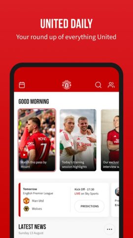 Android 版 Manchester United Official App
