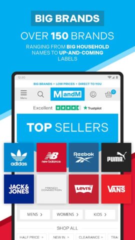 Android 版 MandM – Big Brands, Low Prices