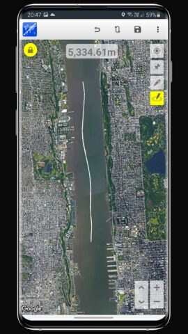 Карты Измерение расстояния для Android — скриншот 5