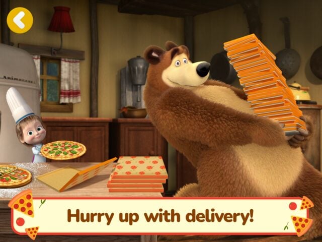 Rumah Pizza Masha and the Bear untuk iOS
