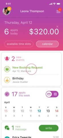 Masters: appointment scheduler pour iOS