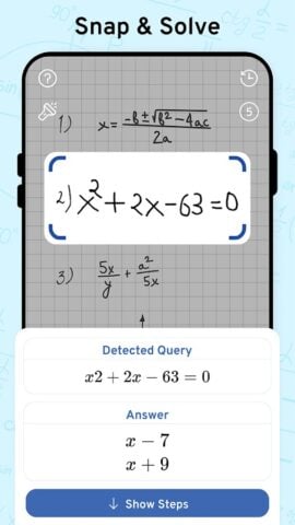 Math Scanner – Math Solutions สำหรับ Android