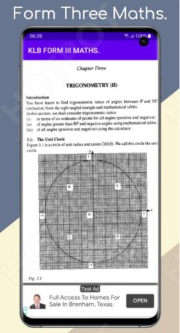 Mathematics: Klb Form 3 notes. per Android