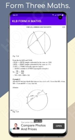 Mathematics: Klb Form 3 notes. สำหรับ Android