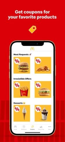 McDonald’s: Cupons e Delivery para iOS