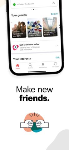Meetup: Social Events & Groups لنظام iOS