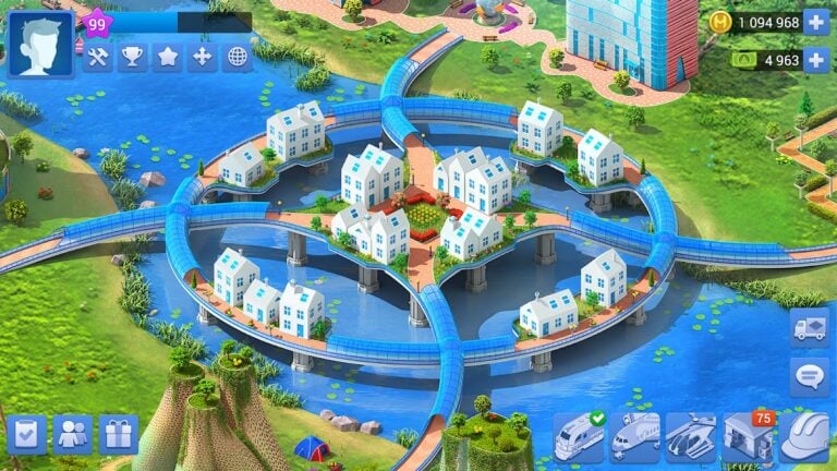 Android için Megapolis: Şehir kurma oyunu