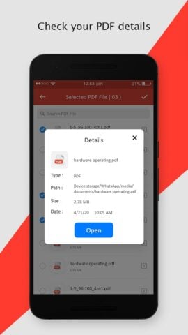 Merge Multiple PDF Files pour Android