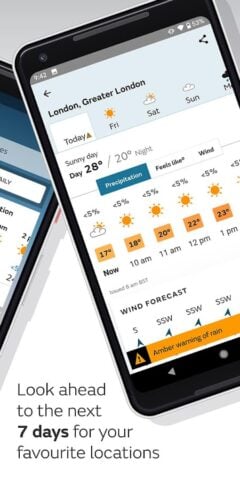 Met Office Weather Forecast per Android