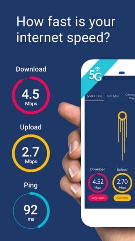 Meteor Speed Test 4G, 5G, WiFi untuk Android
