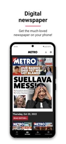 Metro | World and UK news app لنظام Android