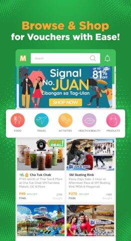 MetroDeal – Voucher | Coupon cho Android