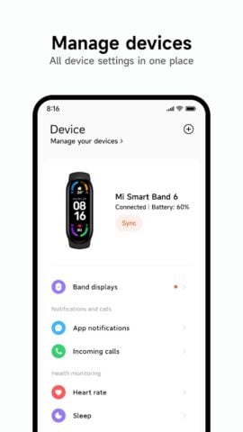 Android 用 Mi Fitness (Xiaomi Wear)