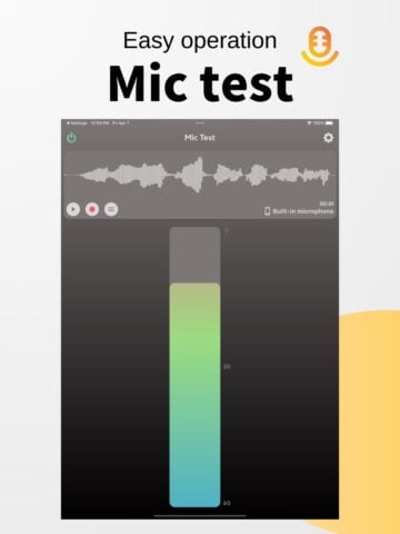 Teste de microfone para iOS