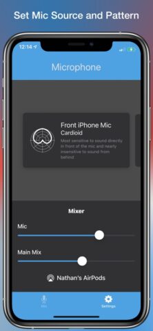 Microphone Live pour iOS
