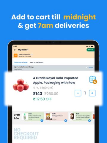 Milkbasket: Grocery Delivery لنظام iOS