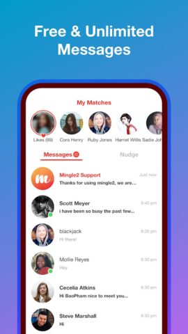 Android용 Mingle2: 온라인 데이트 및 채팅
