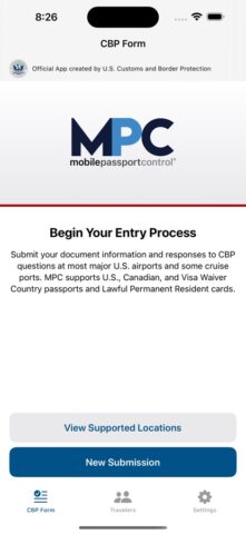 Mobile Passport Control cho iOS