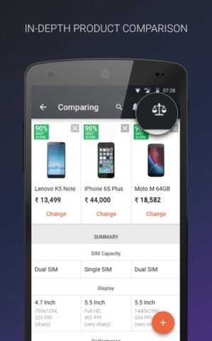 Mobile Price Comparison App per Android