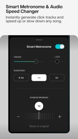 Moises: Die App für Musiker für Android