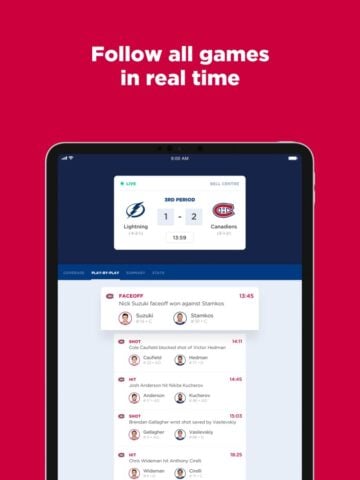 Les Canadiens de Montréal per iOS