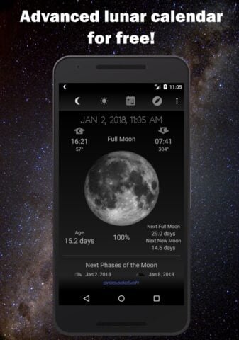 Android 用 Moon Phase Calendar