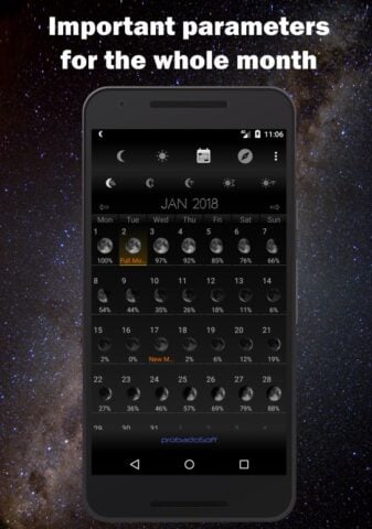 Moon Phase Calendar สำหรับ Android