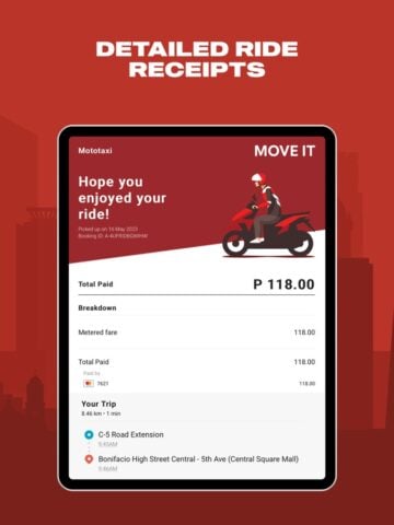 Move It Now – Book Moto Taxi para iOS